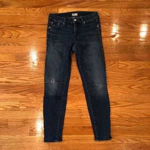 MOTHER Jeans, medium blue wash.